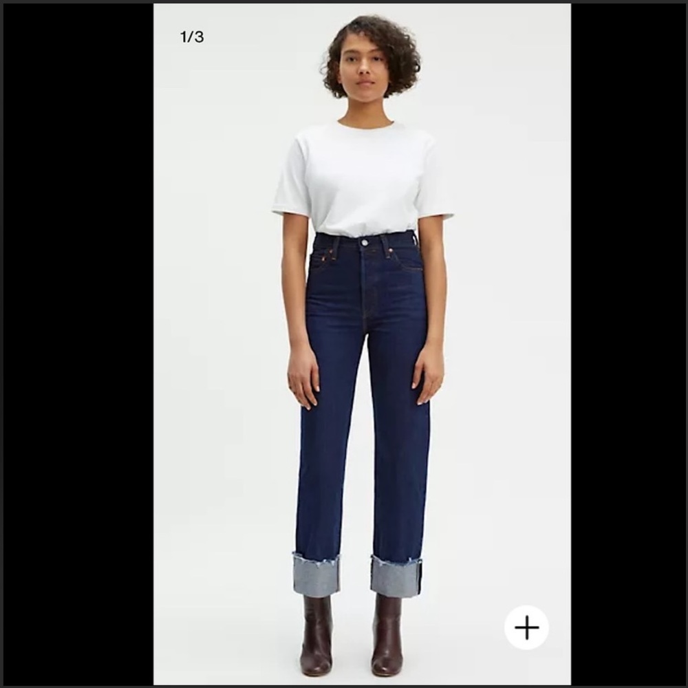 Levi’s Ribcage straight selvedge size 28